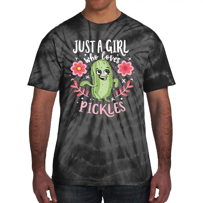 Just A Girl Who Loves Pickles Tie-Dye T-Shirt