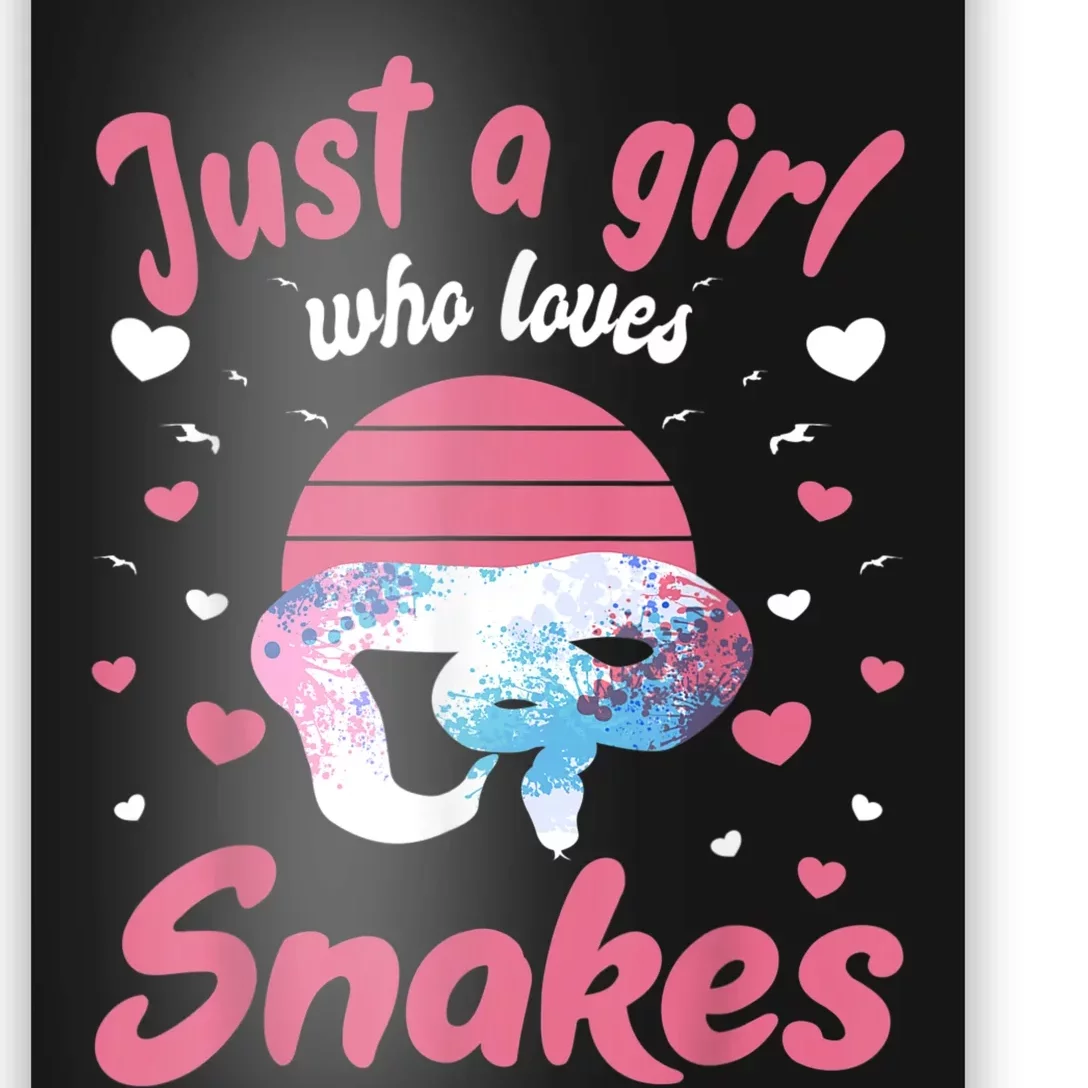 Just A Girl Who Loves Snakes Snake Lover Gift Poster