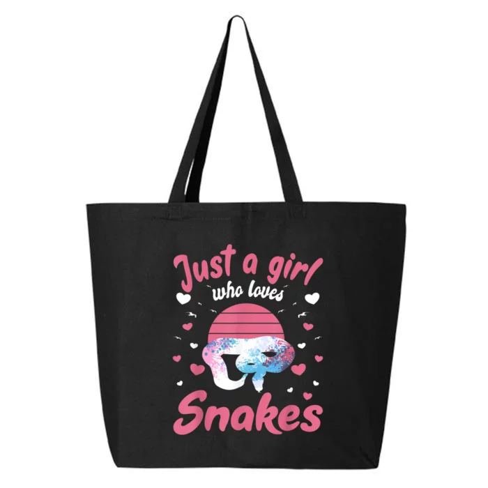 Just A Girl Who Loves Snakes Snake Lover Gift 25L Jumbo Tote