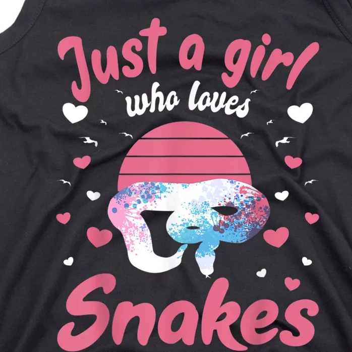 Just A Girl Who Loves Snakes Snake Lover Gift Tank Top