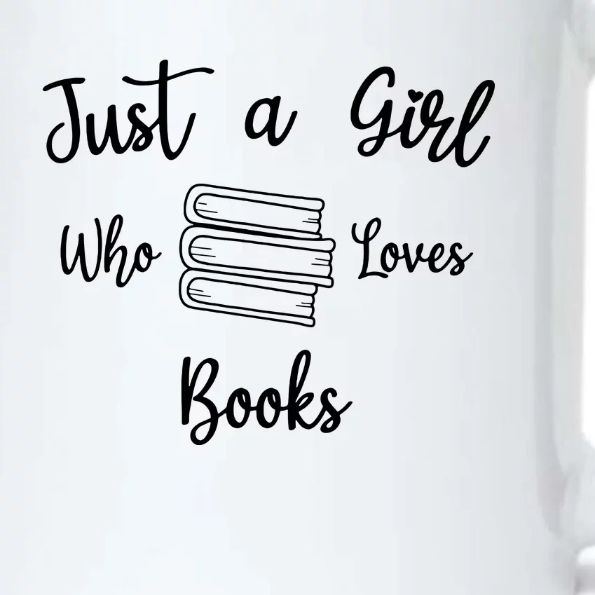 Just A Girl Who Loves Books Black Color Changing Mug