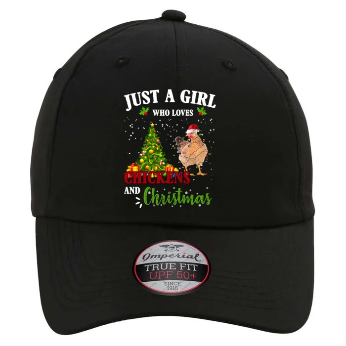 Just A Girl Who Loves Chickens And Christmas The Original Performance Cap