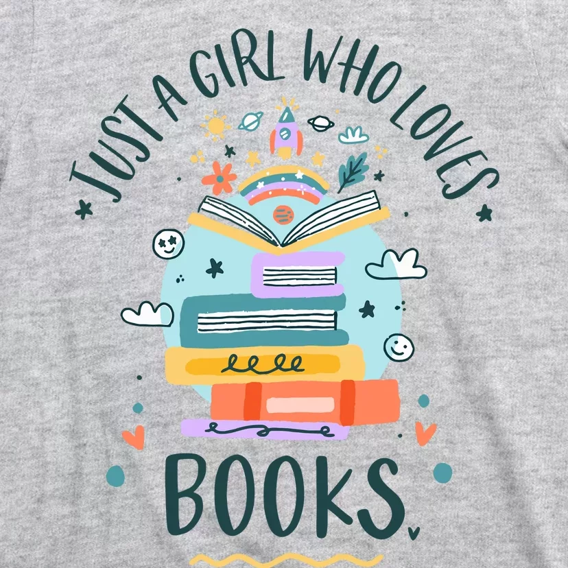 Just A Girl Who Loves Books Gifts For Book Worm T-Shirt