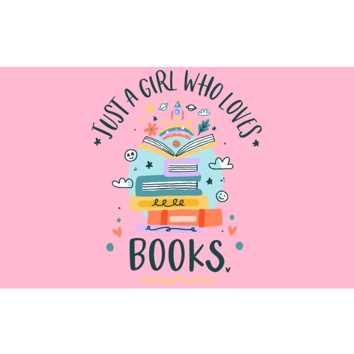 Just A Girl Who Loves Books Gifts For Book Worm Bumper Sticker