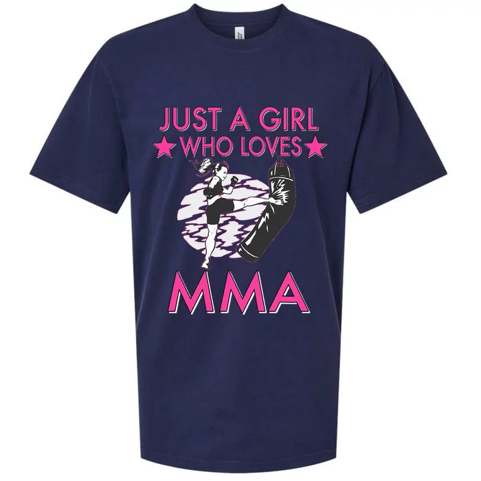 Just A Girl Who Loves MMA Mixed Martial Arts Sueded Cloud Jersey T-Shirt