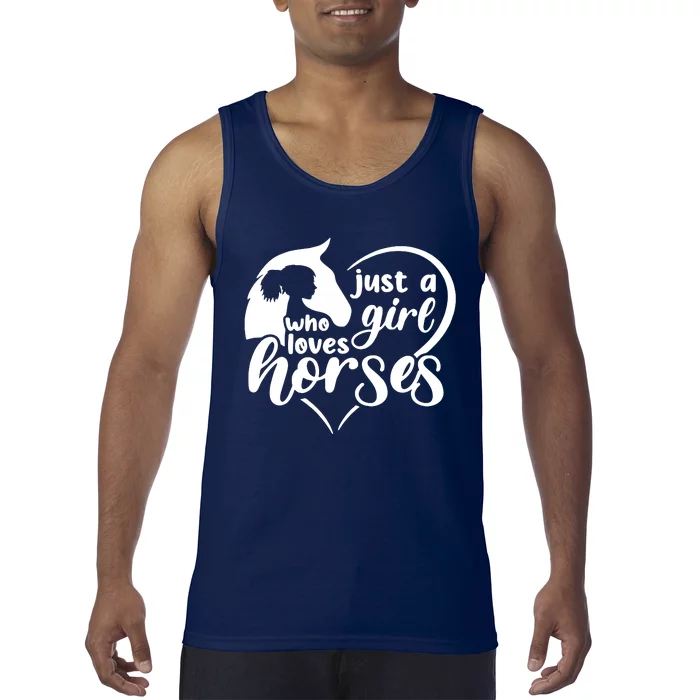 Just A Girl Who Loves Horses Tank Top