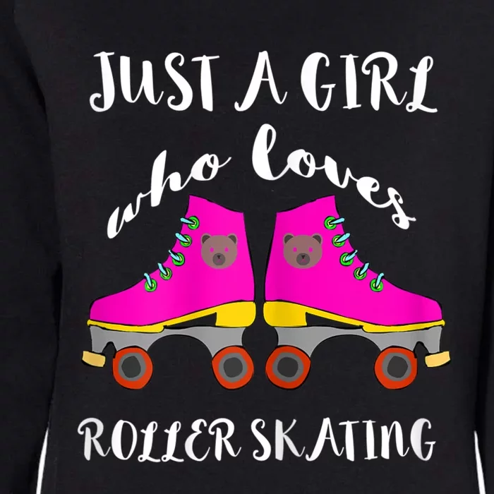 Just A Girl Who Loves Roller Skating Roller Skates Skaters Womens California Wash Sweatshirt