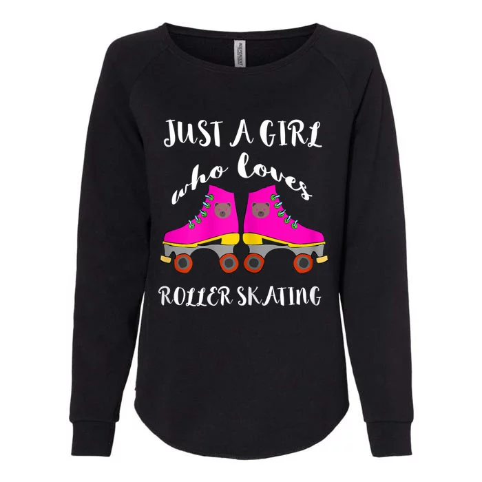 Just A Girl Who Loves Roller Skating Roller Skates Skaters Womens California Wash Sweatshirt