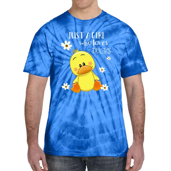 Just A Girl Who Loves Ducks Tie-Dye T-Shirt