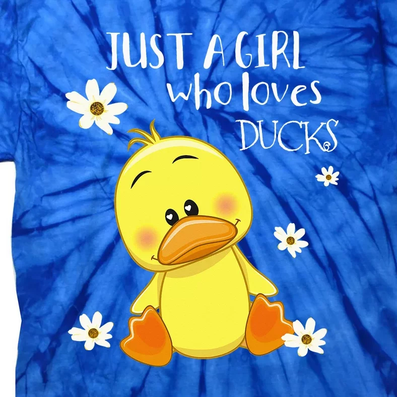 Just A Girl Who Loves Ducks Tie-Dye T-Shirt