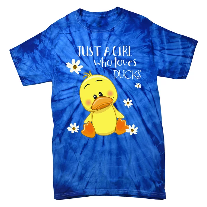 Just A Girl Who Loves Ducks Tie-Dye T-Shirt