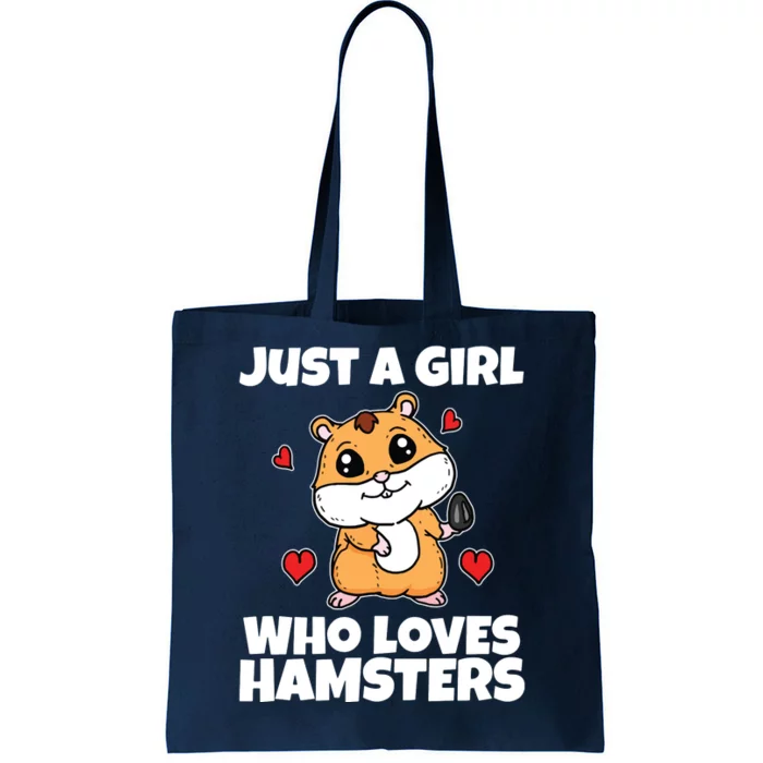 Just A Girl Who Loves Hamsters Cute Pet Hamster Costume Tote Bag