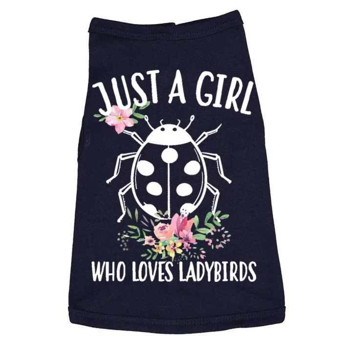 Just A Girl Who Loves Ladybugs Doggie Tank