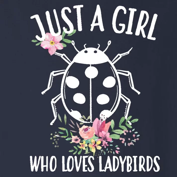 Just A Girl Who Loves Ladybugs Toddler Long Sleeve Shirt