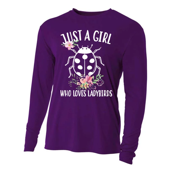 Just A Girl Who Loves Ladybugs Cooling Performance Long Sleeve Crew