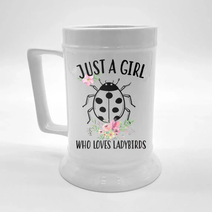 Just A Girl Who Loves Ladybugs Front & Back Beer Stein