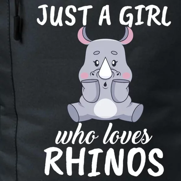 Just A Girl Who Loves Rhinos Clothes Gift Daily Commute Backpack