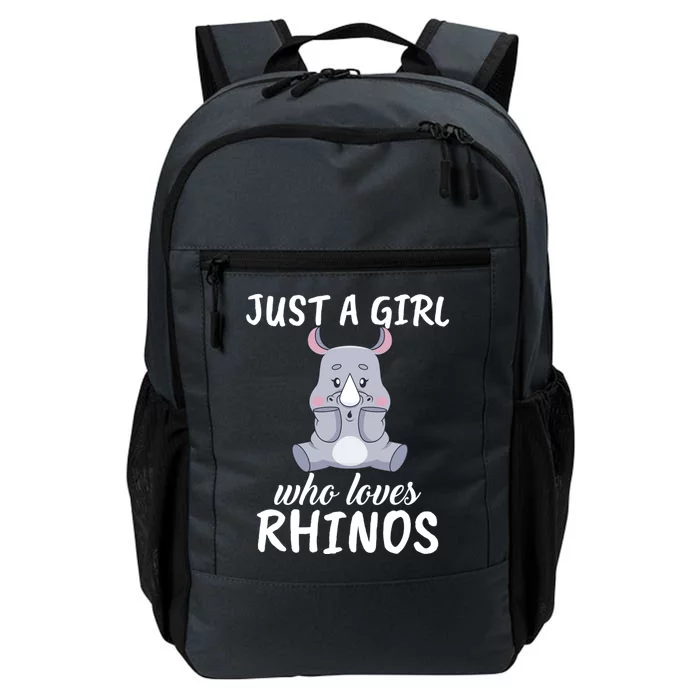 Just A Girl Who Loves Rhinos Clothes Gift Daily Commute Backpack