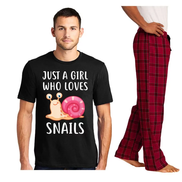 Just A Girl Who Loves Snails Cute Snail Girl Pajama Set