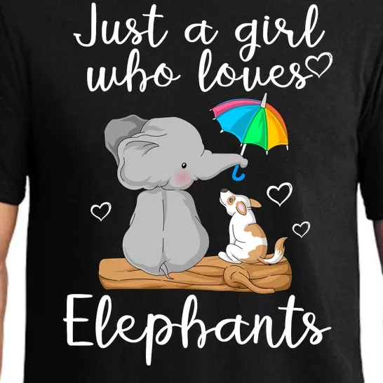 Just A Girl Who Loves Elephants Pajama Set