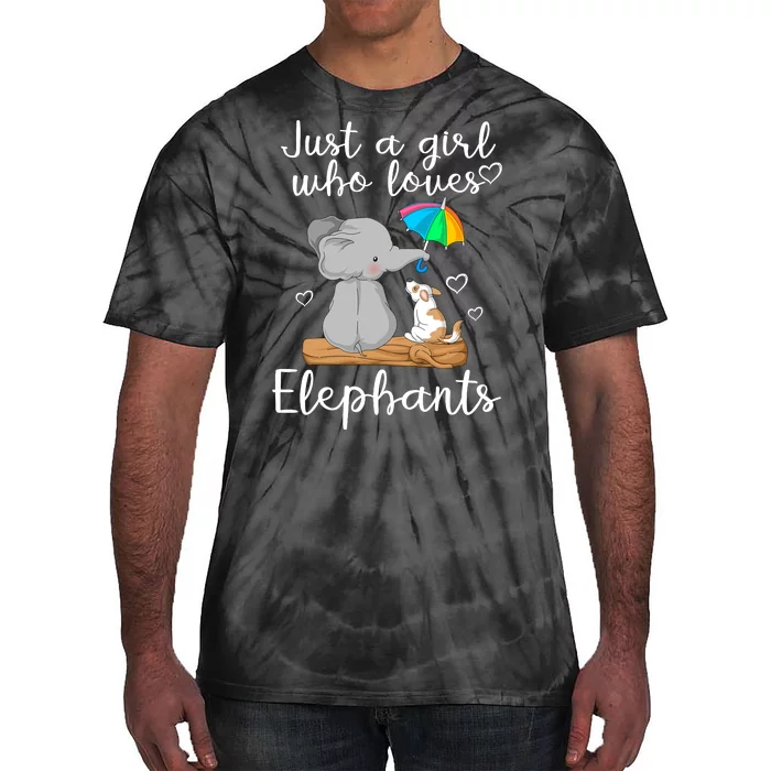 Just A Girl Who Loves Elephants Tie-Dye T-Shirt