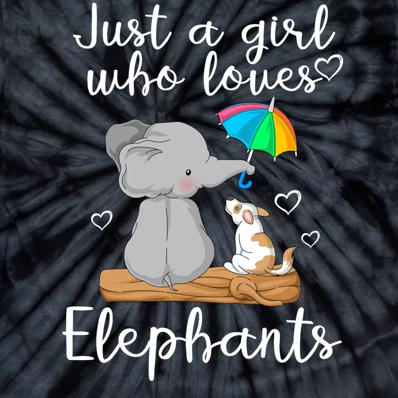 Just A Girl Who Loves Elephants Tie-Dye T-Shirt