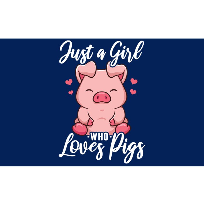 Just A Girl Who Loves Pigs Bumper Sticker