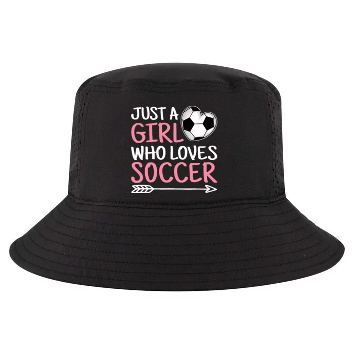 Just A Girl Who Loves Soccer Cute Soccer Lover Cool Comfort Performance Bucket Hat