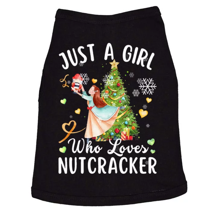 Just A Girl Who Loves Nutcrackers Christmas Ballet Dancing Doggie Tank