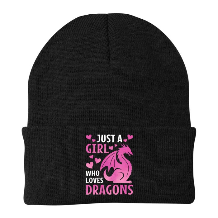 Just A Girl Who Loves Dragons Knit Cap Winter Beanie