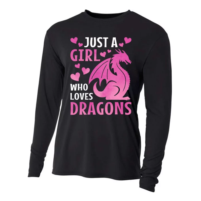 Just A Girl Who Loves Dragons Cooling Performance Long Sleeve Crew