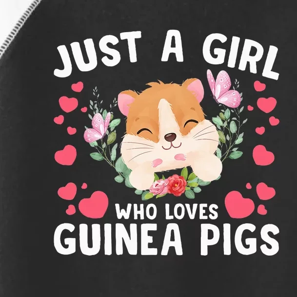 Just A Girl Who Loves Guinea Pigs Cute Toddler Fine Jersey T-Shirt