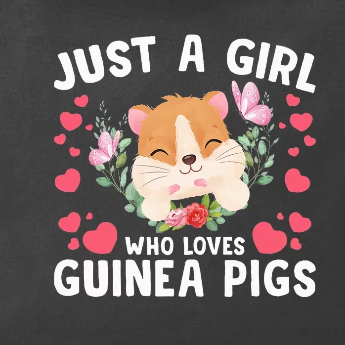 Just A Girl Who Loves Guinea Pigs Cute Zip Tote Bag