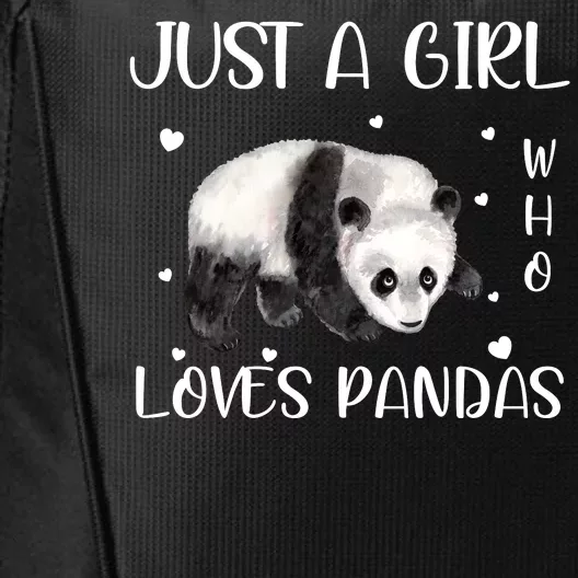 Just A Girl Who Loves Pandas City Backpack