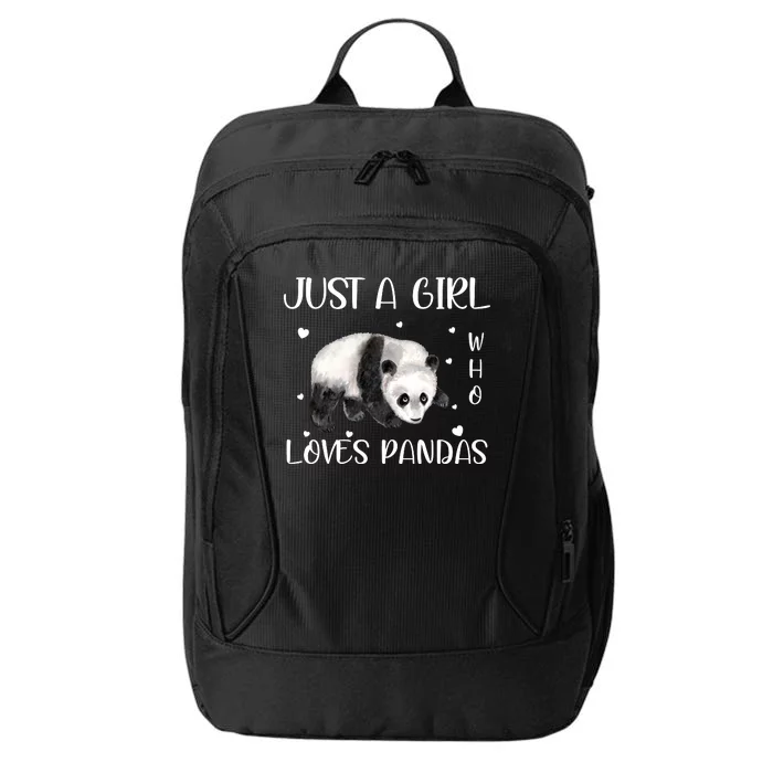 Just A Girl Who Loves Pandas City Backpack