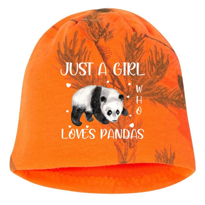 Just A Girl Who Loves Pandas Kati - Camo Knit Beanie