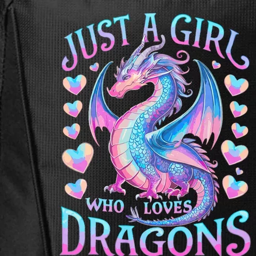 Just A Girl Who Loves Dragons Cute Dragon City Backpack