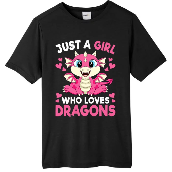 Just A Girl Who Loves Dragons ChromaSoft Performance T-Shirt