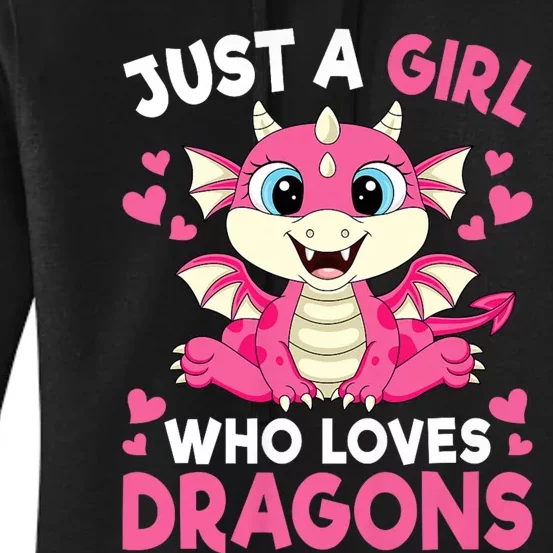 Just A Girl Who Loves Dragons Women's Pullover Hoodie