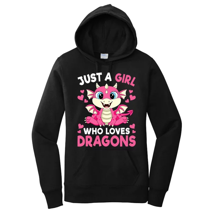 Just A Girl Who Loves Dragons Women's Pullover Hoodie