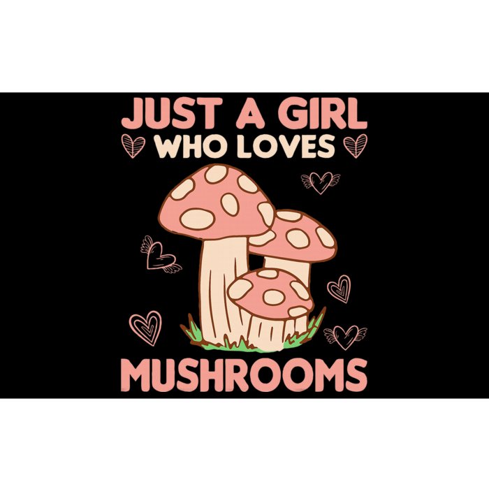 Just a Girl who loves Mushrooms Bumper Sticker