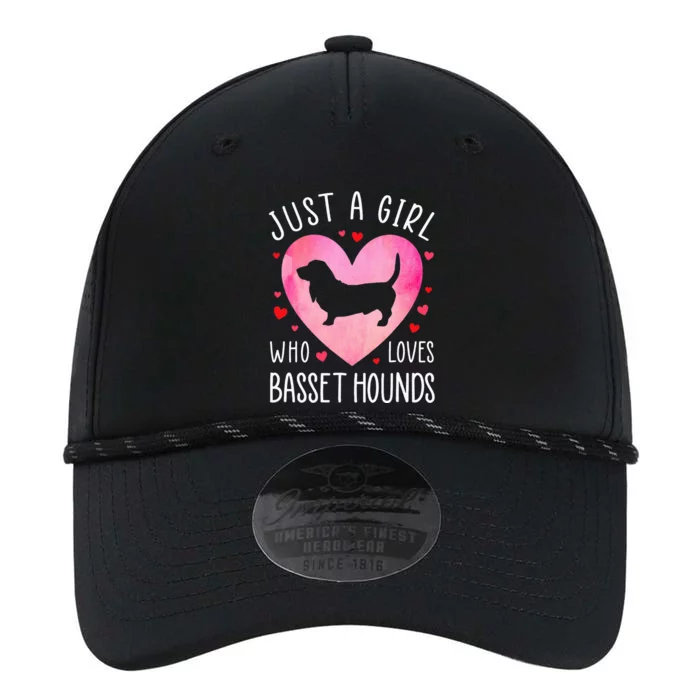 Just a Girl Who Loves Basset Hounds Dog Mama Performance The Dyno Cap