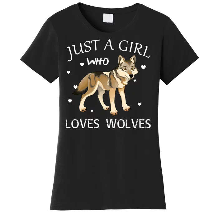 Just A Girl Who Loves Wolves Women's T-Shirt