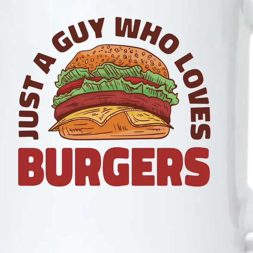 Just A Guy Who Loves Burgers Black Color Changing Mug