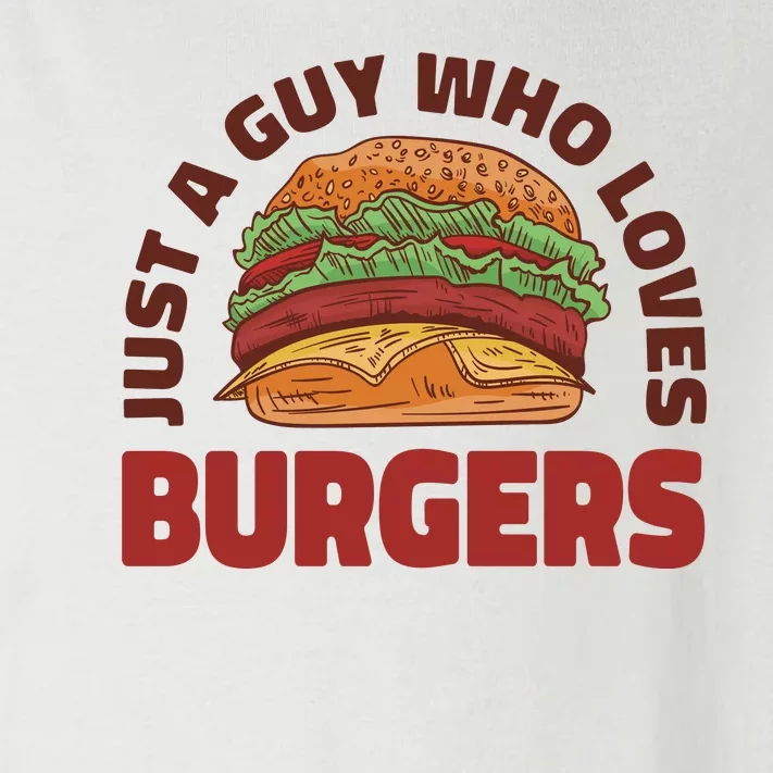 Just A Guy Who Loves Burgers Toddler Long Sleeve Shirt