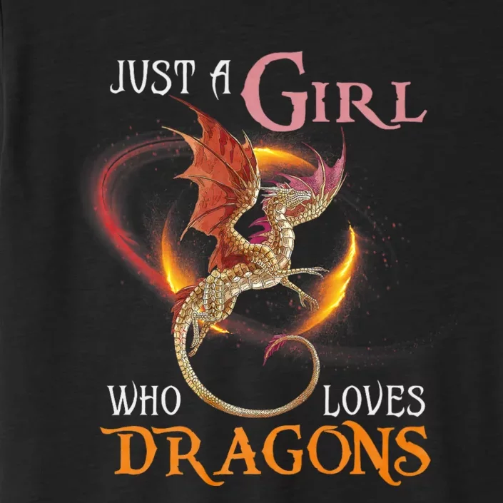 Just A Girl Who Loves Dragons ChromaSoft Performance T-Shirt