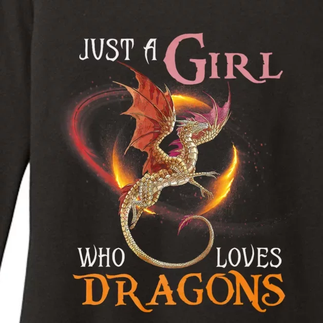 Just A Girl Who Loves Dragons Womens CVC Long Sleeve Shirt