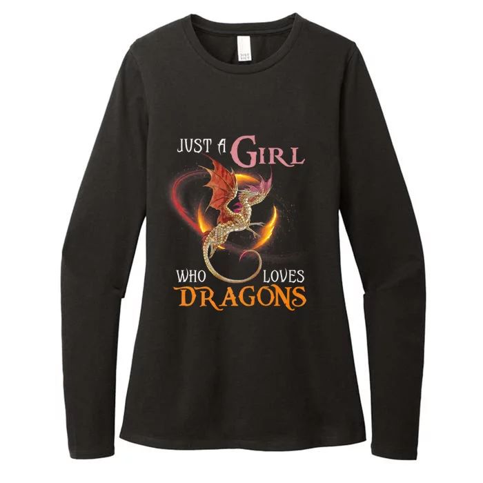 Just A Girl Who Loves Dragons Womens CVC Long Sleeve Shirt