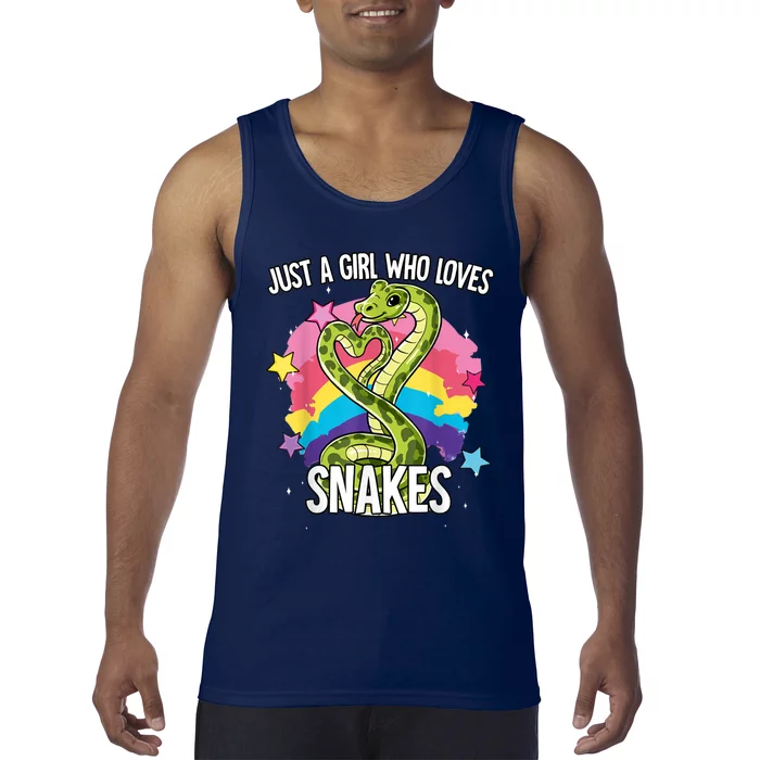 Just A Girl Who Loves Snakes Snake Tank Top