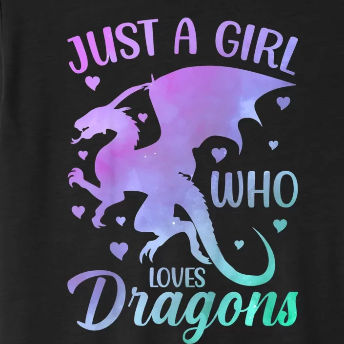 Just A Girl Who Loves Dragons ChromaSoft Performance T-Shirt